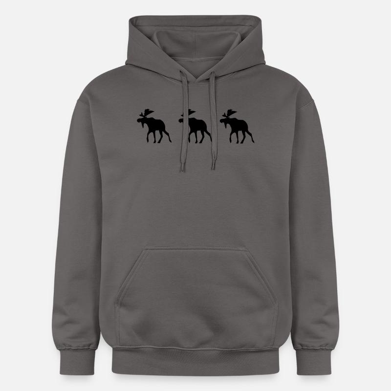 moose - Sweat à capuche Softstyle® Gildan Unisexe - gris foncé