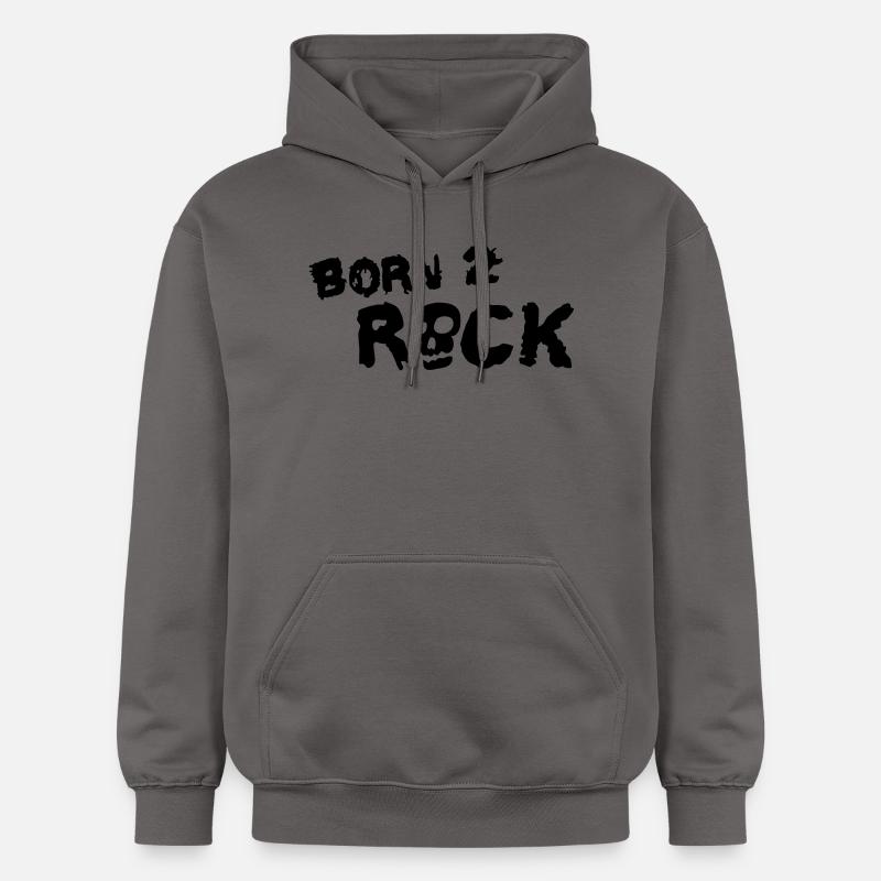 born_2_rock_1c - Sweat à capuche Softstyle® Gildan Unisexe - gris foncé