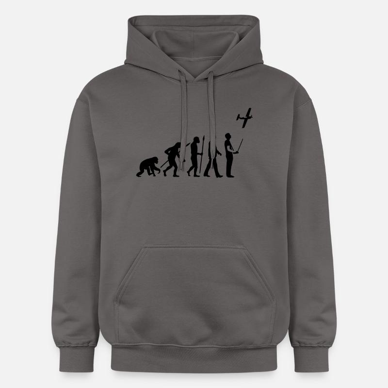 evolution_modellflieger_b_1c - Sweat à capuche Softstyle® Gildan Unisexe - gris foncé