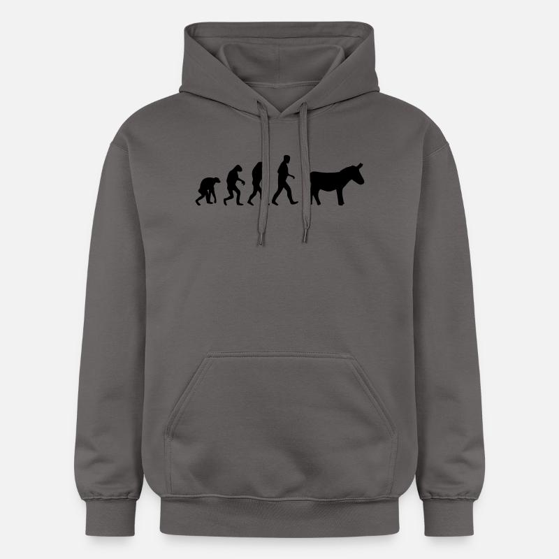 donkey evolution - Sweat à capuche Softstyle® Gildan Unisexe - gris foncé