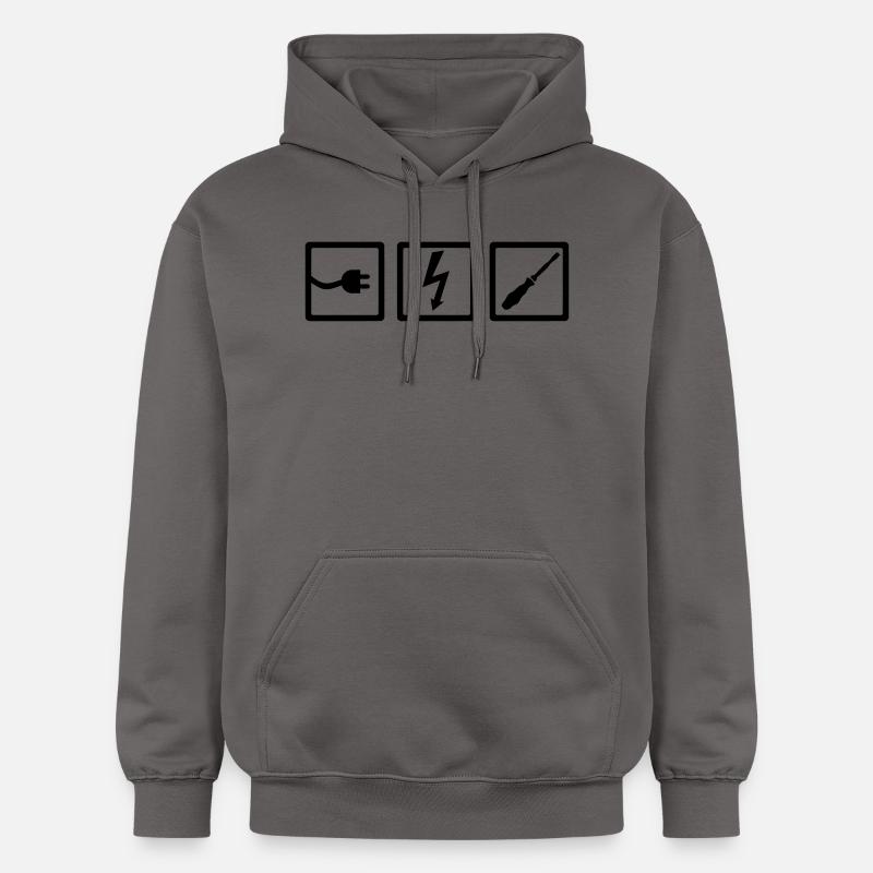 Électricien - Sweat à capuche Softstyle® Gildan Unisexe - gris foncé