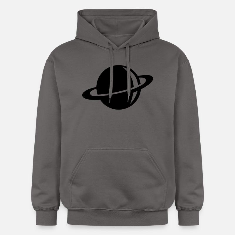 Saturne - Sweat à capuche Softstyle® Gildan Unisexe - gris foncé