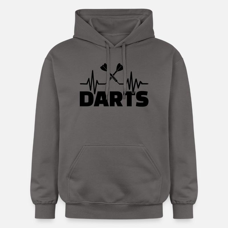 Jeu de fléchettes - Sweat à capuche Softstyle® Gildan Unisexe - gris foncé