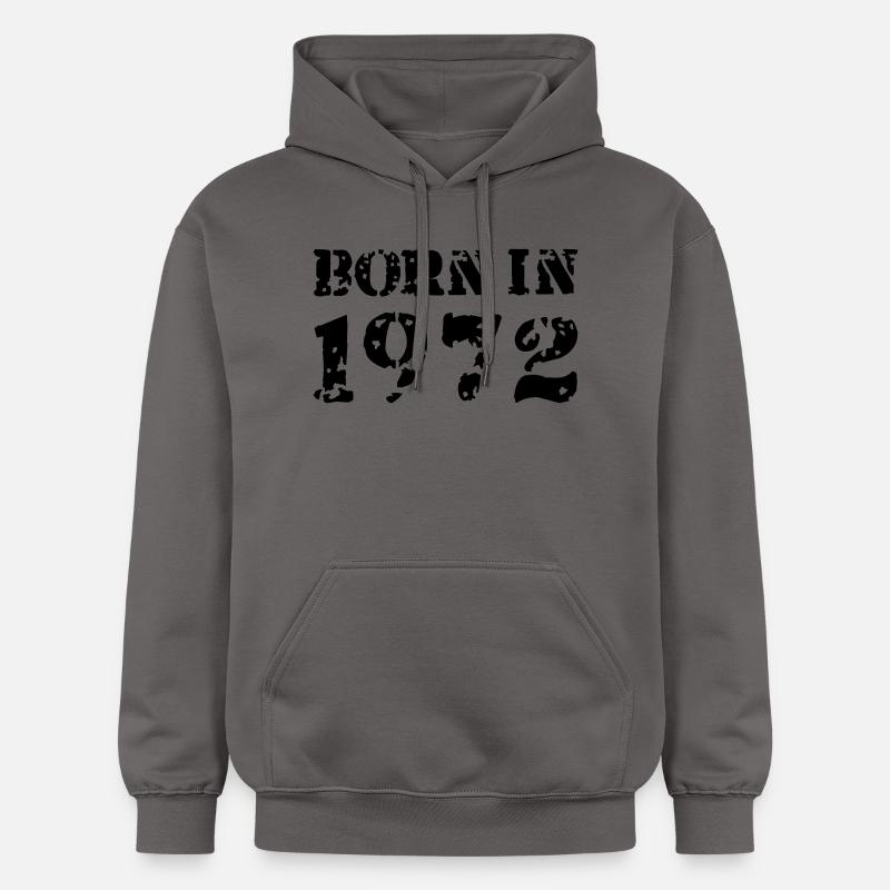 Born in 1972 - Sweat à capuche Softstyle® Gildan Unisexe - gris foncé