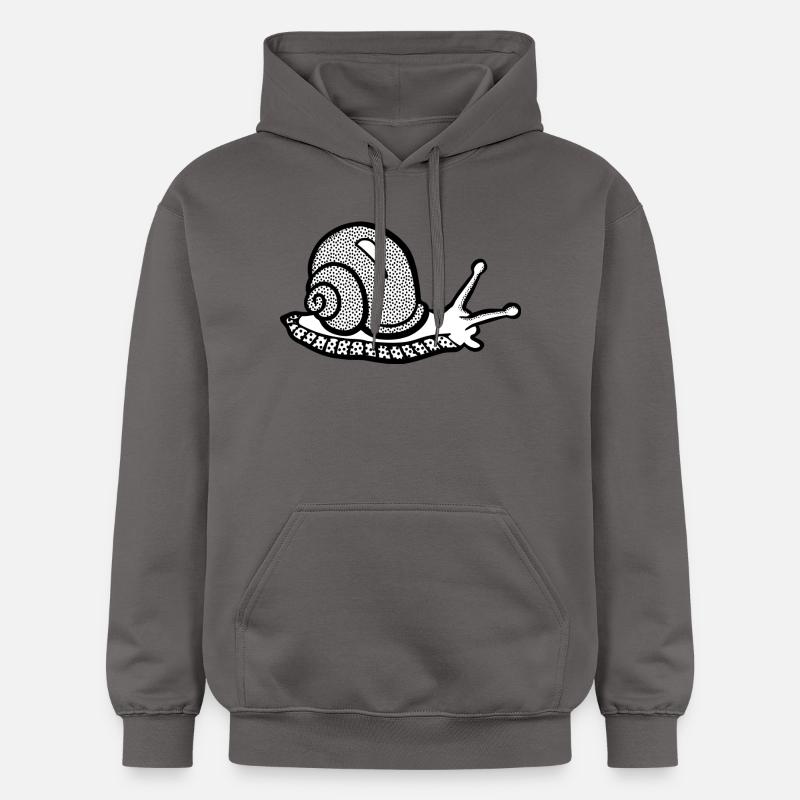 Snail noir et withe - Sweat à capuche Softstyle® Gildan Unisexe - gris foncé