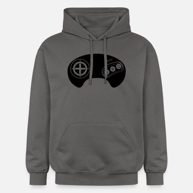 Mega Retro Controller - Gildan Unisex Softstyle® Midweight Hoodie - Dunkelgrau