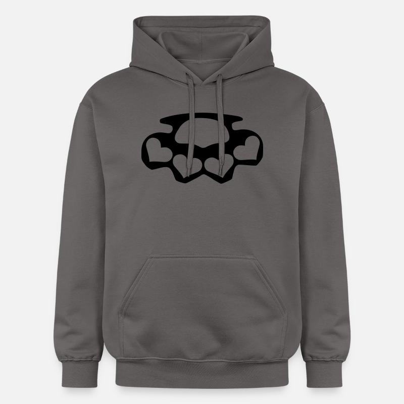 Coup de poing - Sweat à capuche Softstyle® Gildan Unisexe - gris foncé