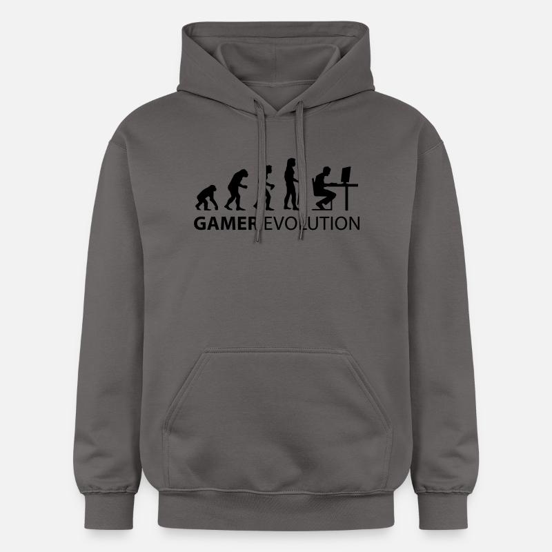 gamer evolution - Sweat à capuche Softstyle® Gildan Unisexe - gris foncé