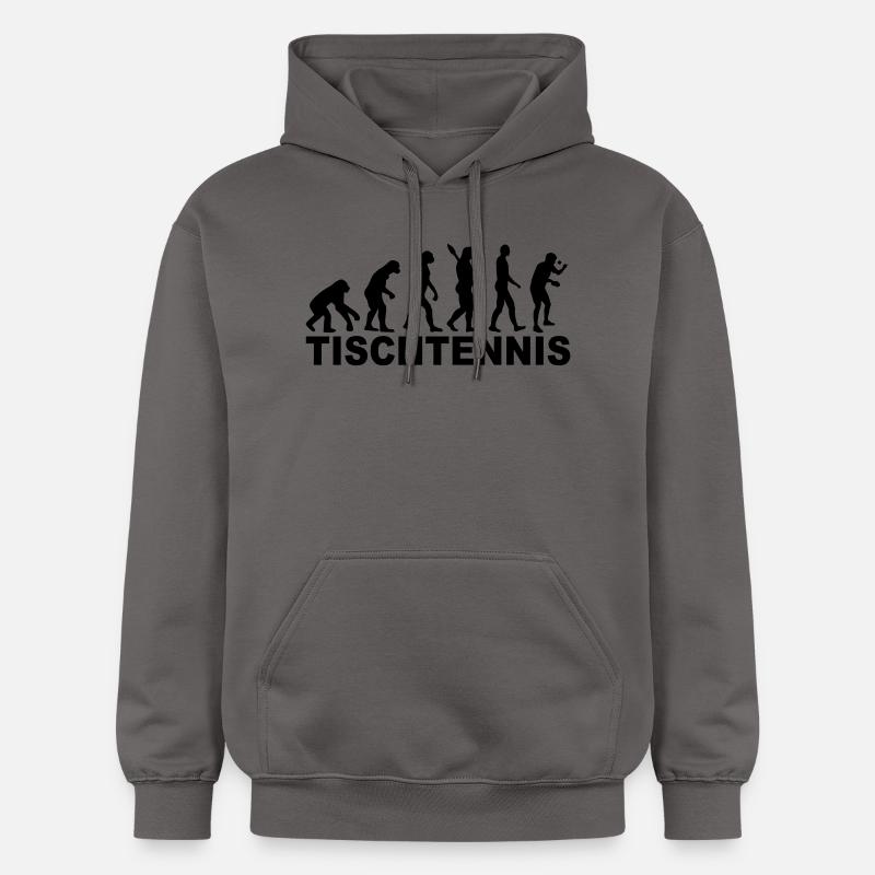 Table Tennis Evolution - Gildan Unisex Softstyle® Midweight Hoodie - dark grey