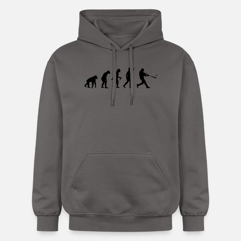 Baseball Evolution - Gildan Unisex Softstyle® Midweight Hoodie - Dunkelgrau