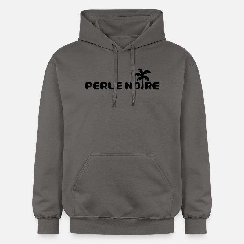 Perle Noire Palmier BXL ai - Sweat à capuche Softstyle® Gildan Unisexe - gris foncé
