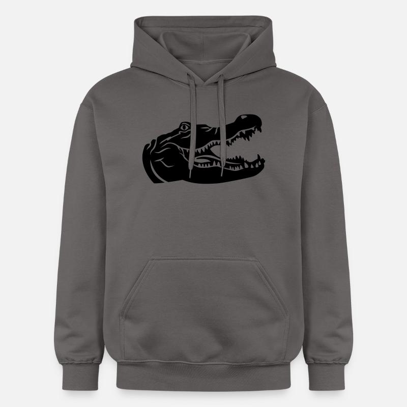 Crocodile - Sweat à capuche Softstyle® Gildan Unisexe - gris foncé