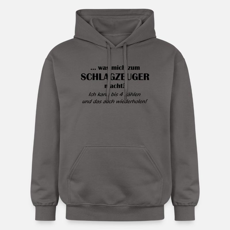 qualification de batteur 1farbig - Sweat à capuche Softstyle® Gildan Unisexe - gris foncé