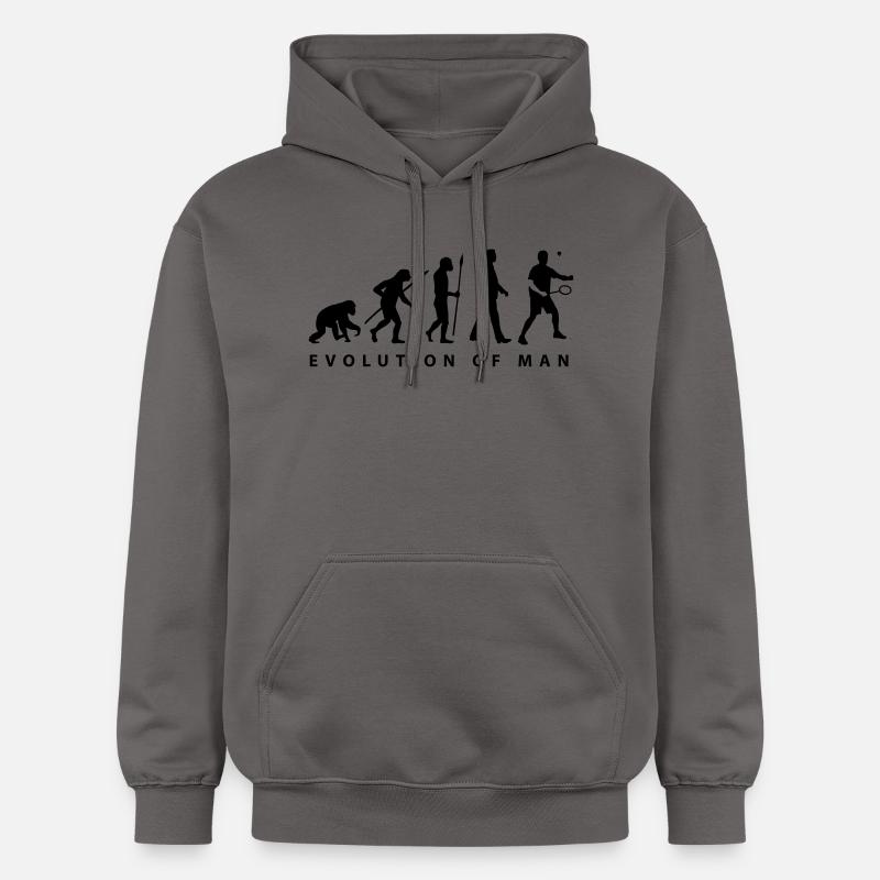badminton_evolution_02__b_1c - Sweat à capuche Softstyle® Gildan Unisexe - gris foncé