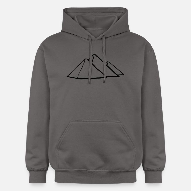 Pyramides de Gizeh - Sweat à capuche Softstyle® Gildan Unisexe - gris foncé