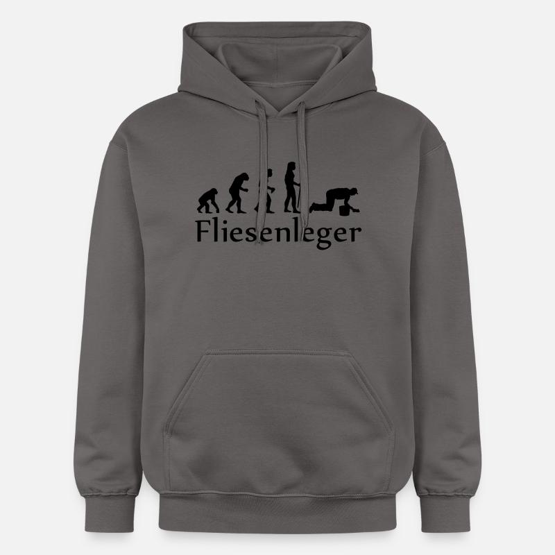 evolution_fliesenleger - Sweat à capuche Softstyle® Gildan Unisexe - gris foncé