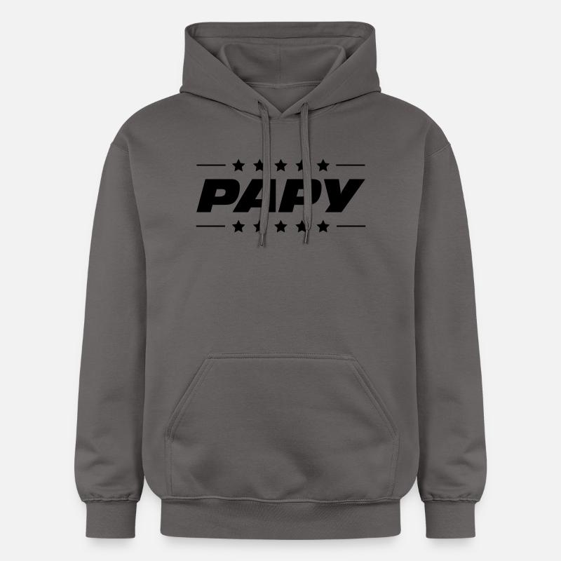 Papy - Sweat à capuche Softstyle® Gildan Unisexe - gris foncé