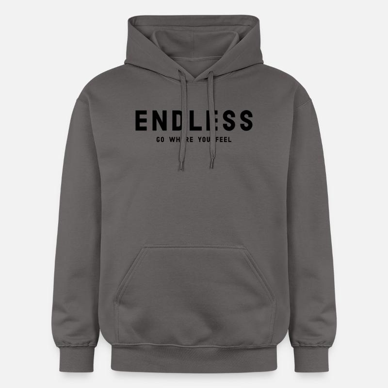 ENDLESS Go where you feel - Sweat à capuche Softstyle® Gildan Unisexe - gris foncé