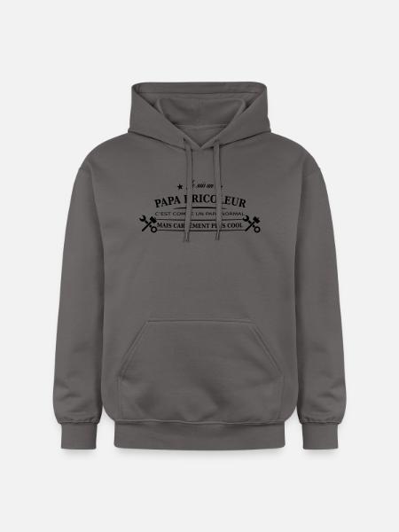 papa bricoleur - Sweat à capuche Softstyle® Gildan Unisexe - gris foncé