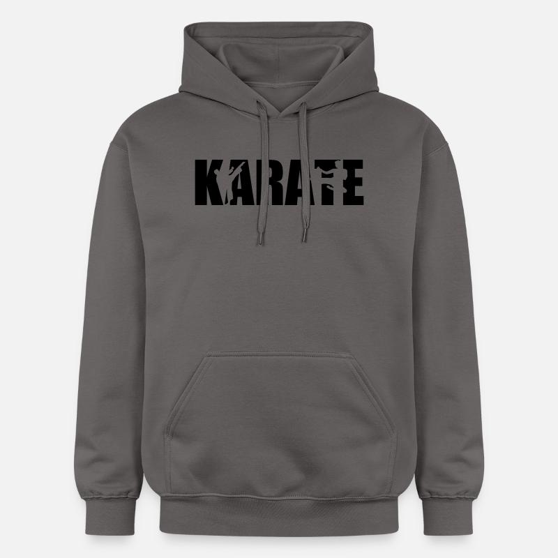 Karate - Sweat à capuche Softstyle® Gildan Unisexe - gris foncé
