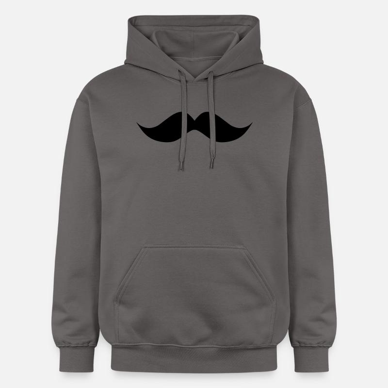 moustache ondulée - Sweat à capuche Softstyle® Gildan Unisexe - gris foncé