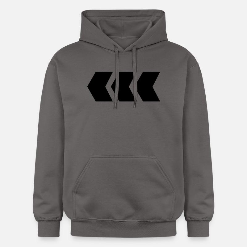 flèche - Sweat à capuche Softstyle® Gildan Unisexe - gris foncé