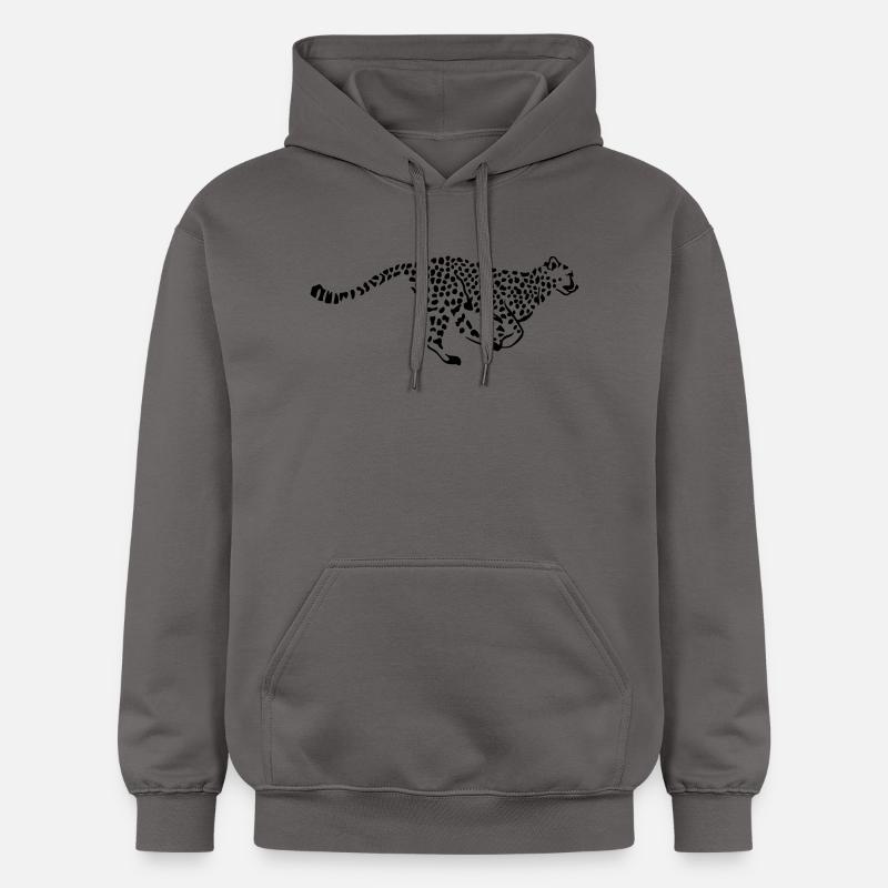 Leopard - Sweat à capuche Softstyle® Gildan Unisexe - gris foncé