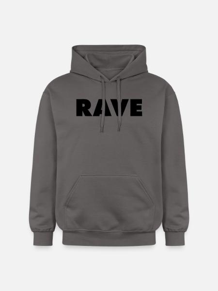 RAVE - Gildan Unisex Softstyle® Midweight Hoodie - dark grey