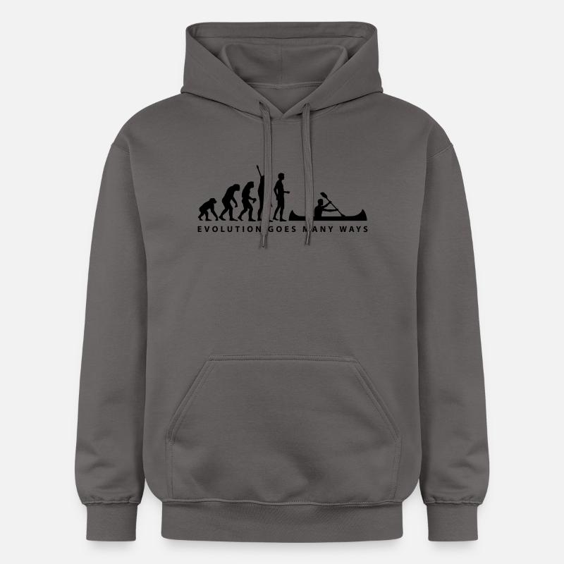 evolution_ruderer_b_1c - Gildan Unisex Softstyle® Midweight Hoodie - dark grey