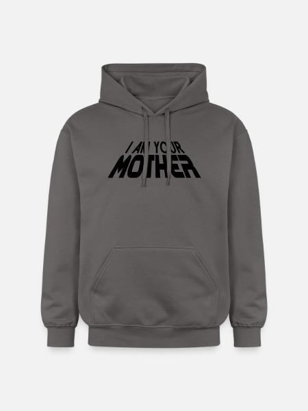I am your MOTHER 3D (1c) - Gildan Unisex Softstyle® Midweight Hoodie - dark grey