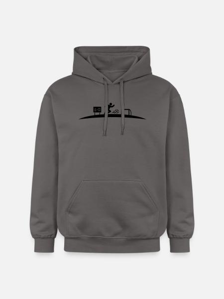 Fußballer Tor - Gildan Unisex Softstyle® Midweight Hoodie - Dunkelgrau