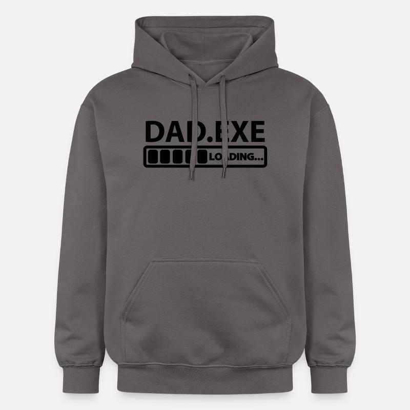 dad exe loading - Sweat à capuche Softstyle® Gildan Unisexe - gris foncé
