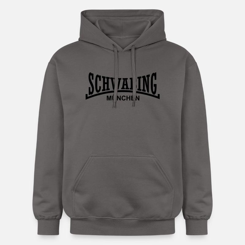 schwabing_muenchen - Sweat à capuche Softstyle® Gildan Unisexe - gris foncé