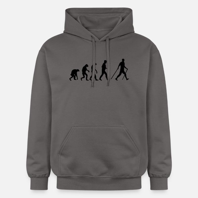 nordic walking evolution - Sweat à capuche Softstyle® Gildan Unisexe - gris foncé