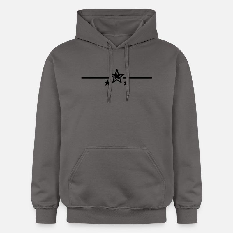 Star Stripe - Sweat à capuche Softstyle® Gildan Unisexe - gris foncé