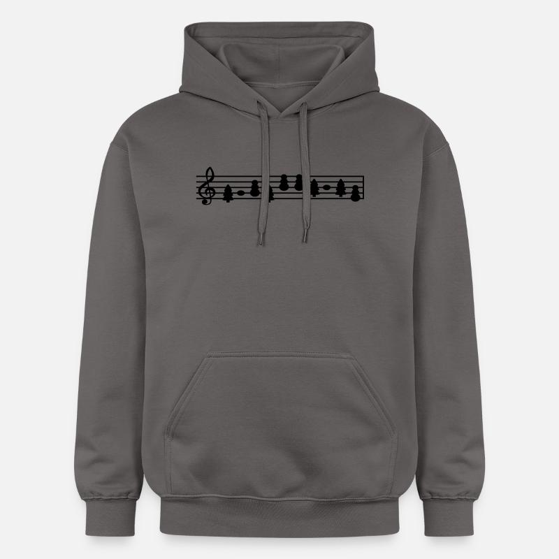 partitions de musique noël - Sweat à capuche Softstyle® Gildan Unisexe - gris foncé
