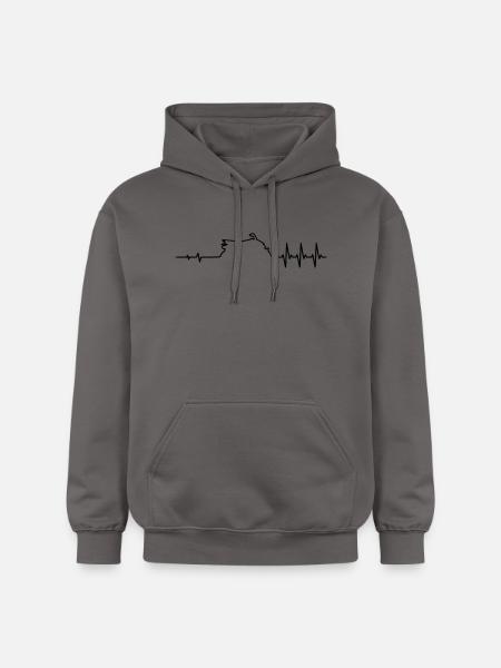 Puls Quad - Gildan Unisex Softstyle® Midweight Hoodie - Dunkelgrau