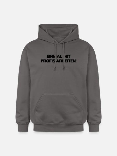 Einmal mit Profis arbeiten ... - Gildan Unisex Softstyle® Midweight Hoodie - Dunkelgrau