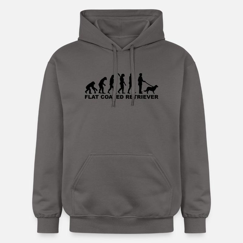 Flat Coated Retriever - Sweat à capuche Softstyle® Gildan Unisexe - gris foncé