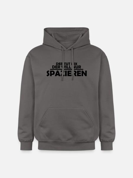 spazieren - Gildan Unisex Softstyle® Midweight Hoodie - Dunkelgrau