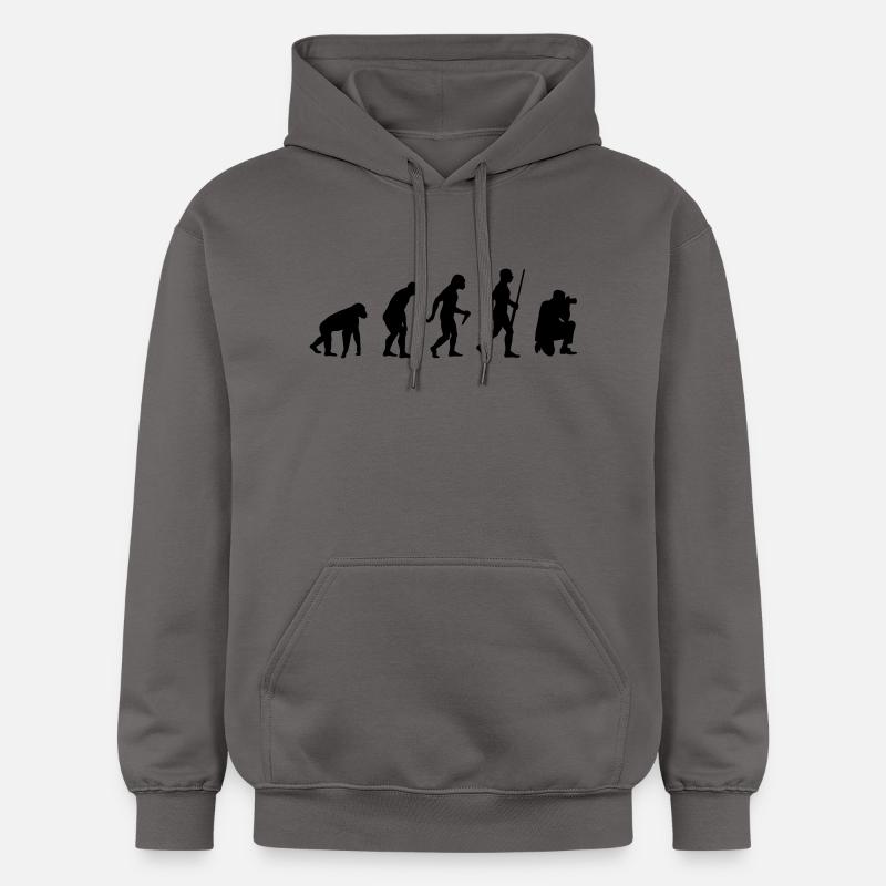 Photographe evolution - Sweat à capuche Softstyle® Gildan Unisexe - gris foncé