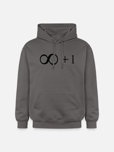 Unendlich + 1 - Gildan Unisex Softstyle® Midweight Hoodie - Dunkelgrau