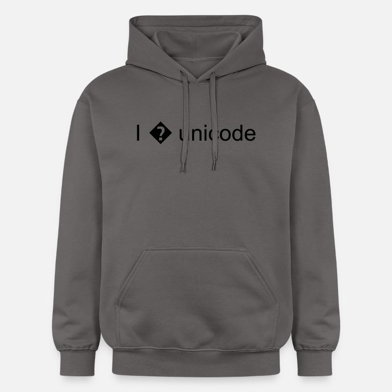 I(love)unicode - Sweat à capuche Softstyle® Gildan Unisexe - gris foncé