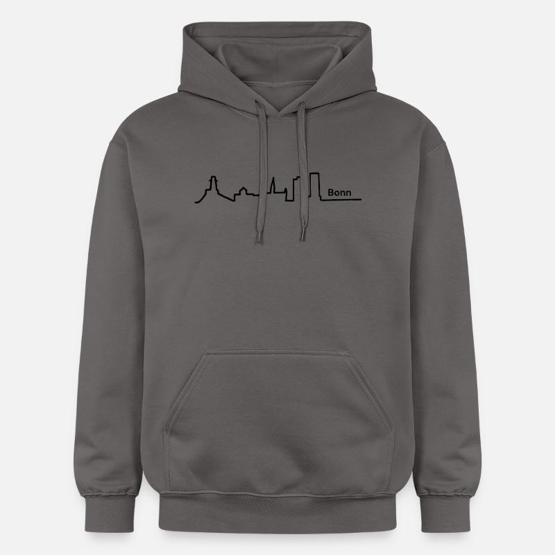 Bonn horizon - Sweat à capuche Softstyle® Gildan Unisexe - gris foncé