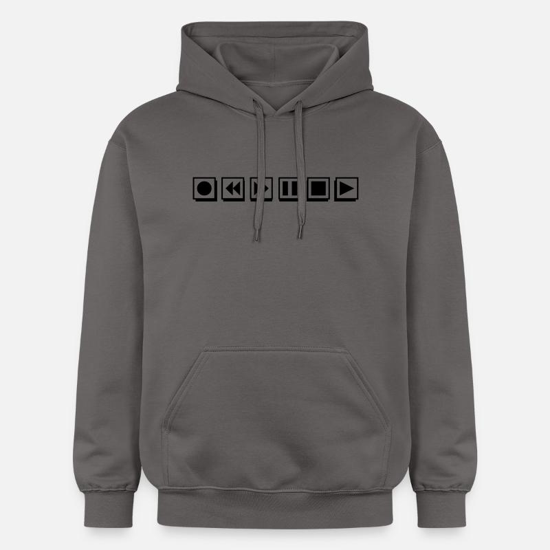 Boutons de joueur - Sweat à capuche Softstyle® Gildan Unisexe - gris foncé