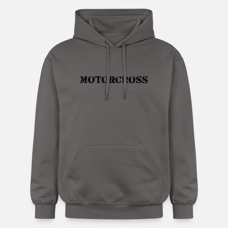 Motorcross - Sweat à capuche Softstyle® Gildan Unisexe - gris foncé