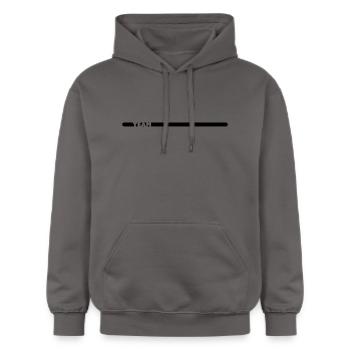 TEAM - Sweat à capuche Softstyle® Gildan Unisexe - gris foncé - Devant - Marisol (170cm) & Nik (191cm)