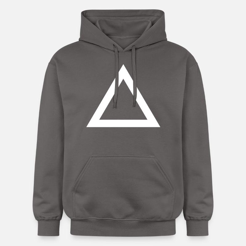 triangle - Sweat à capuche Softstyle® Gildan Unisexe - gris foncé