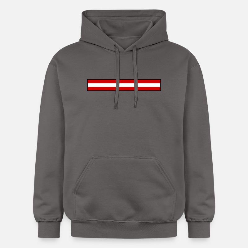 Drapeau Autriche - Sweat à capuche Softstyle® Gildan Unisexe - gris foncé