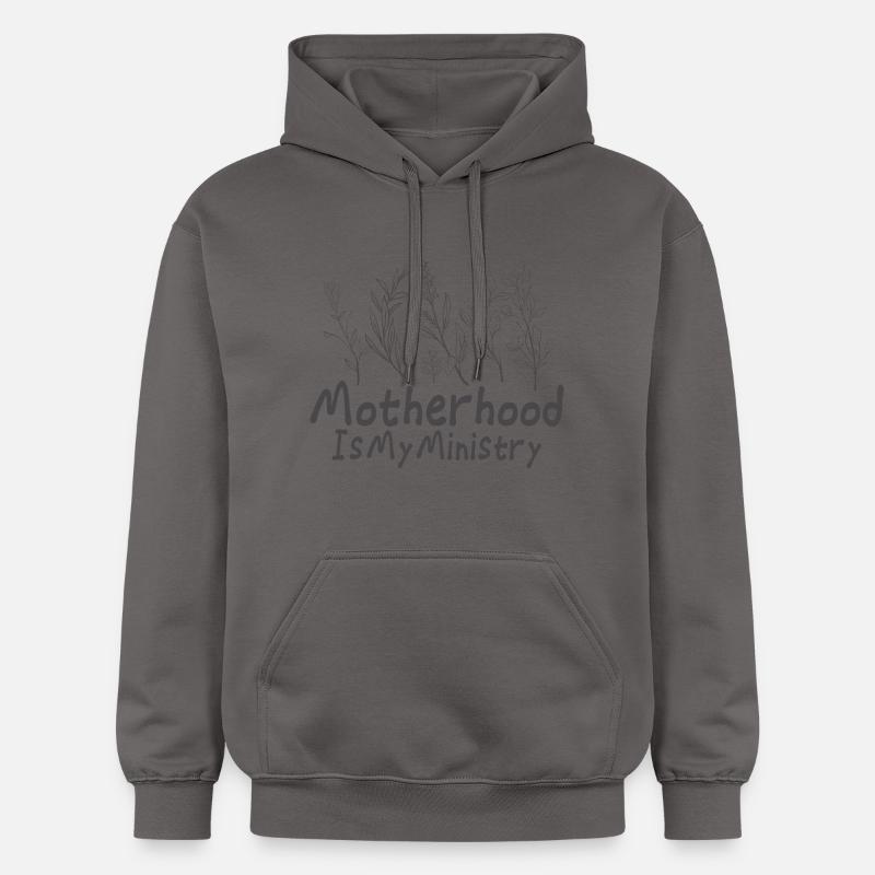 La maternité est mon ministère - Sweat à capuche Softstyle® Gildan Unisexe - gris foncé
